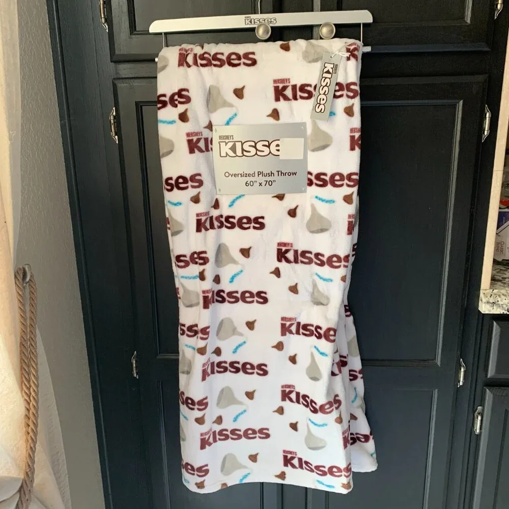 Hershey Kisses Plush Throw Plush Candy Oversized NWT